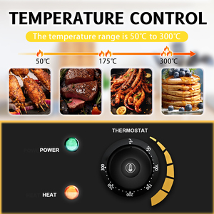 Griglia Elettrica Commerciale Antiaderente da 1700W 380mm per Tortilla e Piastre Elettriche per Ristoranti - Product Image 2