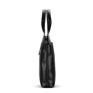 Bolso de piel auténtica para ordenador portátil para hombre, bolso de hombro para oficina, maletín de cuero, a la moda, 2020 - Product Image 4
