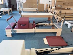 Factory Direct Selling Hot High Quality Commercial Gym Yoga Room Maple Solid Wood Recovery <b>Pilates</b> Core Bed Customized Color OEM - Product Image 3