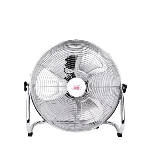 10 12 Inch Fabriek Levering Hoge Snelheid Industriële Elektrische Verstelbare 3 Blades Metal Ventilatie Vloer Fan