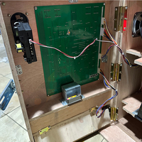 Kit d'équipement de jeu Mario Bonanza avec armoire en bois bleue, machine à monnayeur et accessoires PCB
