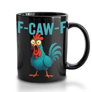 Mug à café en céramique, design de coq, passe au micro-ondes, style campagnard, tasse cadeau - Product Image 3