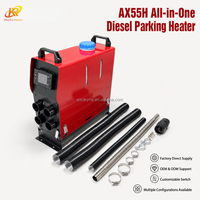 Chauffage de stationnement diesel vertical tout-en-un OkyRie AX51V 5KW à faible consommation de carburant, ECU optimisé, autonomie prolongée par réservoir