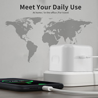 Chargeur mural USB-C à charge rapide PD 20W de haute qualité avec prise britannique pour téléphone portable et écouteurs, certifié UKCA