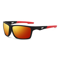 Lunettes de soleil de cyclisme polarisées anti-lumière bleue avec monture dorée TR90, pour sports de plein air, protection UV, tendance homme, ODM/OEM