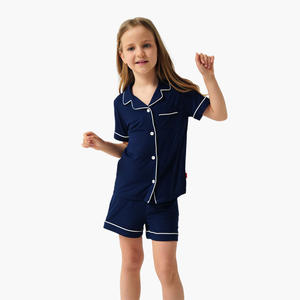 Pyjamas pour enfants en coton biologique, vêtements de nuit mignons pour enfants, ensembles de pyjamas pour enfants pour se détendre, avec service OEM - Product Image 2