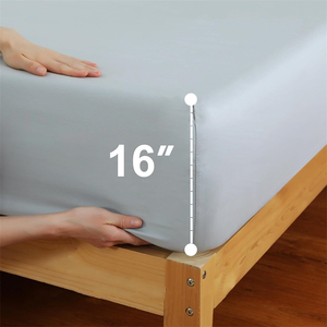 Hot bán bông đồng bằng bộ đồ giường xu hướng mới giường Sheets Set 8PC 6PC 4PC tùy chỉnh bán buôn satin Sheets bedding Set - Product Image 4