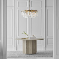 Suspension en cristal rectangulaire de luxe moderne faite à la main pour le salon de l'hôtel facile à accrocher avec base E26 personnalisable