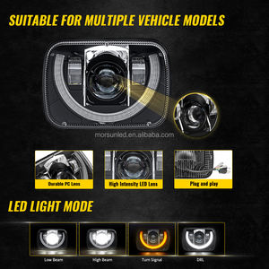 Phare Led Hi-Lo Beam 5X7 "7X6 avec clignotant DRL pour Chevy <span class=keywords><strong>El</strong></span> <span class=keywords><strong>Camino</strong></span> 1978-1981 Malibu LUV Truck Parts, 2 pièces - Product Image 5