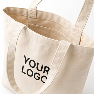 Sac fourre-tout en toile robuste de 12 oz avec soufflet de fond, logo personnalisé, réutilisable, écologique, pour événements et commerce de détail - Product Image 2