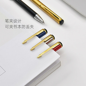 Metal Ballpoint <b>Pen</b> Rotate Multifunction Promotional Stationery With Logo Printing Black Red Blue <b>Gold</b> Silver Core - Product Image 2