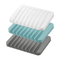 Barre de voyage antidérapante de qualité supérieure porte-savon en Silicone pour douche salle de bain ou cuisine baignoire éponges tapis et coussinets plateau