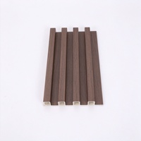 Panel Dinding WPC Harga Pabrik Motif Kayu, Cladding Berongga Tahan Air, Tahan Api, Lapisan UV, Panel Dinding Interior