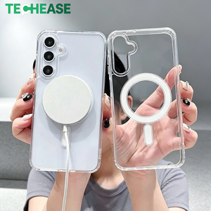Funda Magnética Acrílica para Teléfono con Carga Inalámbrica, Funda Protectora Antigolpes para Samsung S25 Ultra, Funda Protectora Anticaídas para Teléfono Móvil al por Mayor - Product Image 4