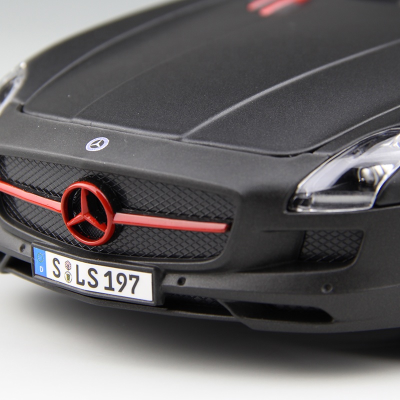 Mercedes SLS AMG Rouge Métal - Maisto 1/18 - Miniature Neuve En Boîte