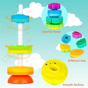 Juego de 7 Bloques de Silicona Educativos para Bebés, Juguetes Apilables para Bebés y Niños Pequeños, Entrenamiento para Comer - Product Image 3