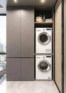 High-quality Modern Design Custom Wood <b>Washing</b> <b>Machine</b> Cabinets Easy Assembly Bedroom Use Wholesale Export - Product Image 2