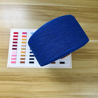 Fil à tricoter recyclé en coton et polyester mélangé, à extrémités ouvertes, respectueux de l'environnement, 30 couleurs, pour chaussettes/gants/tissus