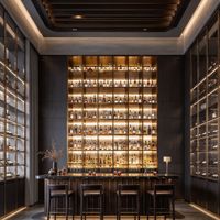 Solution complète pour bars et discothèques : sièges en cuir pour cabines, tables de cocktail, design d'intérieur, mobilier sur mesure, comptoir de bar, armoire à vin