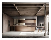 Armoire de rangement de cuisine murale intelligente moderne sur mesure avec système de descente