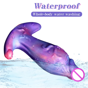 Jouet pour adultes de qualité supérieure, <span class=keywords><strong>plug</strong></span> <span class=keywords><strong>anal</strong></span> en silicone avec design de monstre fantastique extraterrestre, 100% imperméable, coloré - Product Image 3