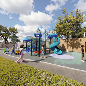 Équipements de divertissement en plein air fabriqués en Chine à prix avantageux, <span class=keywords><strong>jeux</strong></span> de glisse en fibre de verre et en plastique <span class=keywords><strong>pour</strong></span> parcs <span class=keywords><strong>d</strong></span>'attractions, jardins communautaires - Product Image 1
