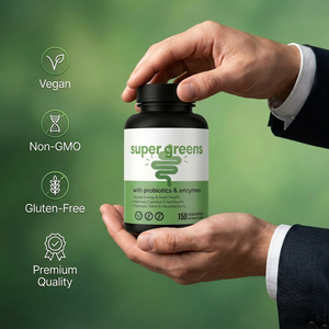 Capsules de complément alimentaire Premium Super Greens, probiotiques, enzymes pour la santé intestinale et la détoxification, certifiées ISO, fabrication en marque privée, prix d'usine - Product Image 4
