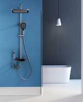 Ensemble de douche de fabricant européen de robinet de douche à effet pluie de bain