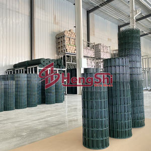 상업용 녹색 Pvc 코팅 리플 용접 와이어 메쉬 가금류 사육/100X50mm <span class=keywords><strong>X</strong></span> 2.2mm 녹색 PVC 코팅 유로 메쉬 펜싱 - Product Image 2