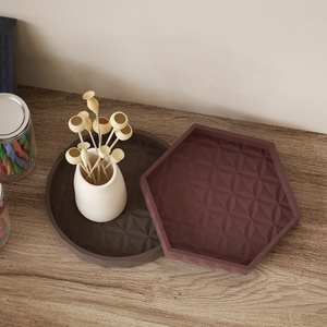 <span class=keywords><strong>Moule</strong></span> en <span class=keywords><strong>silicone</strong></span> pour pot de fleurs, plateau de rangement, <span class=keywords><strong>moule</strong></span> d'impression en ciment de gypse DIY pour lève-tôt, vente en gros - Product Image 4