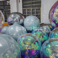HUAYUE Attrayant Fashional Coloré Miroir Ballon Décoration Gonflable Suspendu Grandes Boules