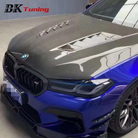 Capot avant en carbone sec BK Tuning pour BMW Série 5 G30 G31 G38, design en V modifié, pièces de voiture, capot moteur pour BMW G30 M5 F90