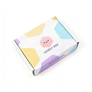 Caja de Envío para Camisetas, Cajas de Embalaje DTC, Caja de Cartón Corrugado Tipo E con Cierre Automático, Personalizable - Product Image 1