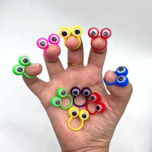 Creative Fun Party Monster Dito Anello Attività Occhio Cartone Animato Google Oculare Anello Piccolo Giocattoli Giocattolo per Bambini Per Bambini - Product Image 3