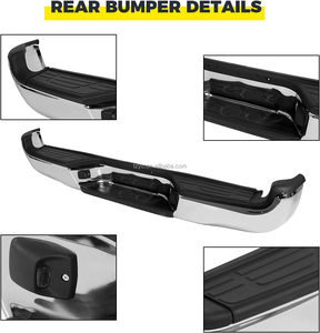 Paraurti Posteriore in Acciaio per Toyota Tacoma 2005-2015 con Barra di Rinforzo, Luce Targa, Supporto Centrale Superiore e Staffa Terminale - Product Image 3