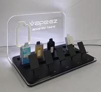 Présentoir de table en acrylique personnalisé avec éclairage LED pour tabac sans fumée – Vitrine de présentation en acrylique LED pour magasin de détail