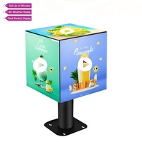 Display a cubo magico a LED per interni/esterni da 2.5mm Pixel Pitch 64x64 con Design a 4 lati e forma irregolare