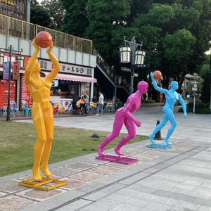 شخصية رياضية مخصصة حديثة متينة من الفولاذ المقاوم للصدأ شخصية مجردة تصميم منحوتات حجرية ممتازة 1 سنة - Product Image 4