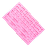 Haute qualité safran collier chaîne perle Fondant moule Silicone résine époxy moules prix usine OEM/ODM bienvenue
