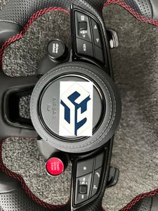 Volante de Cuero Cosido a Mano de Entrega Rápida para <span class=keywords><strong>Audi</strong></span> Q5 Q5L Q7 4M SQ8 <span class=keywords><strong>Q8</strong></span>, Volante 2018 2019 2020 2021 2022 <span class=keywords><strong>2023</strong></span> 2024 - Product Image 3