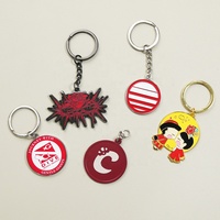 Porte-clés personnalisé en acier inoxydable avec impression émaillée, porte-monnaie pour chariot, breloque de sac DIY