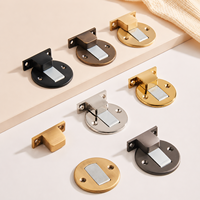 Koppalive porte intérieure en laiton pour chambre à coucher, supports de porte cachés montés au sol, butoir de porte de toilette, butoir de porte d'hôtel