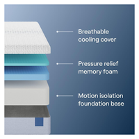 Matelas en mousse de fondation COSTFULL, épaisseur 25 cm, fermeté moyenne, respirant, couche supérieure rafraîchissante, isolation des mouvements, mobilier de maison