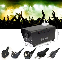 Machine à fumée mini 500w, brouillard liquide, disco, télécommande professionnelle, effet de lavage LED, fumée
