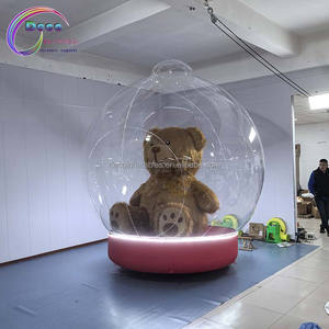 أحدث تصميم لدب كرة الثلج القابلة للنفخ بطول 3م/4م للاستوديوهات وديكورات عيد الميلاد الخارجية - Product Image 4