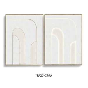 Minimalistische geometrische LED canvas wanddecoratie, moderne lijsten wandkunst voor woonkamer huisdecoratie - Product Image 4