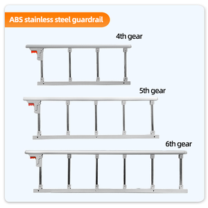 Боковые направляющие для больничной койки, из алюминиевого сплава, 4, 5, 6 секций, регулируемые рейки для безопасности пациентов, аксессуары для медицинской кровати, оптовая продажа - Product Image 5