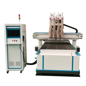 मल्टी हेड रोटरी बड़ा लकड़ी cnc राउटर 4 अक्ष cnc राउटर मशीन स्वचालित उपकरण परिवर्तन के साथ - Product Image 5
