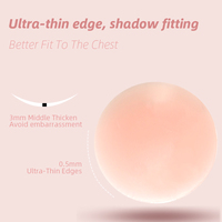 Couvre-mamelons en silicone réutilisables ton de peau Pasties adhésifs invisibles pour femmes Coussinets de mamelon sous la robe Accessoires de lingerie