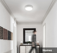 Toppo lampu LED, desain Modern 130 LM/W IP65 tahan air Fitting dinding luar ruangan lampu langit-langit Ra>80 Bezels tersedia jumlah besar